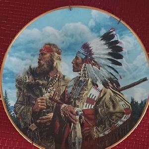 Native American Themed Decorative Plate